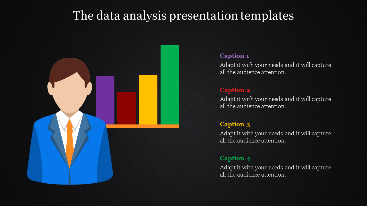 Free - Data Analysis Presentation Templates - Column Chart